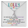 Alluring Beauty Necklace 14K White Gold Finish | 1 | Personalized To My Lolly Necklace From Grandkids Granddaughter We Squeezed This Necklace Lolly Birthday Mothers Day Jewelry Customized Gift Box Message Card | siriusteestore