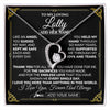 Forever Love Necklace 14K White Gold Finish | 1 | Personalized To My Lolly Necklace Gifts Meaningful Gift To Lolly From Granddaughter Without You There Is No Me Mothers Day Birthday Gift Box Message Card | https://siriusteestore.