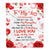 Personalized To My Love Blanket The Day I Met You Gifts For Girlfriend Wife Anniversary Romantic For Women Mothers Day Birthday Gifts Christmas Fleece Blanket | siriusteestore