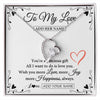 Forever Love Necklace 14K White Gold Finish | 1 | Personalized To My Love Jewelry Gifts You're A Precious Gift Romantic Necklace For Girlfriend Wife Birthday Christmas Valentines Custom Gift Box Message Card | https://siriusteestore.