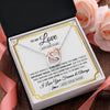Interlocking Hearts Necklace Stainless Steel & Rose Gold Finish | 2 | Personalized To My Love Necklace For Women Love Letter Romatic Gifts For Her Wife Gift From Husband Girlfriend Birthday Valentines Custom Gift Box Message Card | https://siriusteestore.
