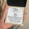 Love Knot Necklace 14K White Gold Finish | 2 | Personalized To My Love Necklace For Women Love Letter Romatic Gifts For Her Wife Gift From Husband Girlfriend Birthday Valentines Custom Gift Box Message Card | https://siriusteestore.