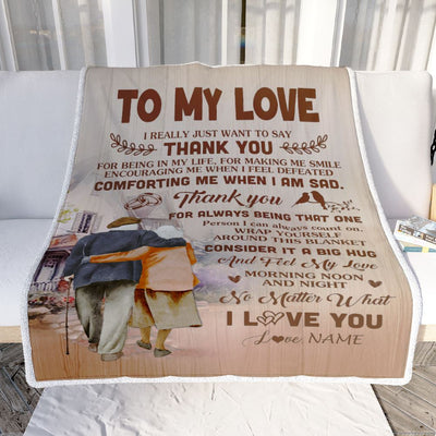 Personalized To My Love Wife Blanket From Husband Wedding Gift For Her Romantic Wife Birthday Anniversary Valentines Day Christmas Customized Fleece Blanket | siriusteestore