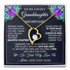 Forever Love Necklace 18K Yellow Gold Finish | 1 | Personalized To My Lovely Granddaughter Necklace Gift From Granparents Feel My Love Granddaughter Birthday Gift Mother's Day Christmas Gift Box Message Card | siriusteestore.myshopify