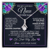 Alluring Beauty Necklace 14K White Gold Finish | 1 | Personalized To My Lovely Niece Necklace Gift From Uncle Aunt Feel My Love Niece Birthday Gift Mother's Day Christmas Customized Gift Box Message Card | siriusteestore.myshopify
