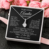 Alluring Beauty Necklace 14K White Gold Finish | 2 | Personalized To My Loving Auntie Necklace From Niece You've Help My Hand Auntie Gift From Nephew Auntie Birthday Gifts Mothers Day Custom Gift Box Message Card | siriusteestore.myshopify