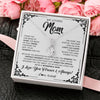 Alluring Beauty Necklace | Personalized To My Loving Mom Necklace From Daughter Thank You For Being My Guide Mom Mothers Day Birthday Christmas Jewelry Customized Gift Box Message Card | siriusteestore