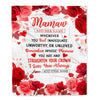 Personalized To My Mamaw Gifts From Granddaughter Grandson Blanket Rose Flower Anniversary Birthday Gifts Mamaw Mothers Day Christmas Custom Fleece Blanket | siriusteestore