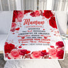 Personalized To My Mamaw Gifts From Granddaughter Grandson Blanket Rose Flower Anniversary Birthday Gifts Mamaw Mothers Day Christmas Custom Fleece Blanket | siriusteestore