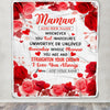 Personalized To My Mamaw Gifts From Granddaughter Grandson Blanket Rose Flower Anniversary Birthday Gifts Mamaw Mothers Day Christmas Custom Fleece Blanket | siriusteestore