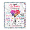 Personalized To My Mamaw Gifts From Granddaughter Grandson Hugged Blanket Birthday Gifts For Mamaw Mothers Day Thanksgiving Christmas Custom Fleece Blanket | siriusteestore
