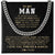 Cuban Link Chain Necklace Stainless Steel | 1 | Personalized To My Man Necklace The Instant Our Paths Crossed Boyfriend Fiancé Husband Valentines Day Birthday Christmas Customized Gift Box Message Card | siriusteestore