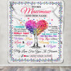 Personalized To My Mawmaw Gifts From Granddaughter Grandson Hugged Blanket Birthday Gifts For Mawmaw Mothers Day Christmas Customized Fleece Throw Blanket | siriusteestore