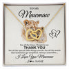 Interlocking Hearts Necklace 18K Yellow Gold Finish | 1 | Personalized To My Mawmaw Necklace From Granddaughter Thank You Lion Mawmaw Gift For Mothers Day Birthday Gift Christmas For Mawmaw Gift Box Message Card | siriusteestore
