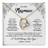 Forever Love Necklace 18K Yellow Gold Finish | 1 | Personalized To My Mawmaw Necklace From Grandkids Granddaughter Hold This Close Feel My Love Mawmaw Birthday Mothers Day Customized Gift Box Message Card | siriusteestore
