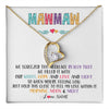 Forever Love Necklace 18K Yellow Gold Finish | 1 | Personalized To My Mawmaw Necklace From Grandkids Granddaughter We Squeezed This Necklace Mawmaw Birthday Mothers Day Customized Gift Box Message Card | siriusteestore