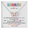 Interlocking Hearts Necklace Stainless Steel & Rose Gold Finish | 1 | Personalized To My Mawmaw Necklace From Grandkids Granddaughter We Squeezed This Necklace Mawmaw Birthday Mothers Day Customized Gift Box Message Card | siriusteestore