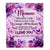 Personalized To My Memaw Gifts Blanket From Granddaughter Grandson Purple Floral Birthday Gifts For Memaw Mothers Day Christmas Custom Fleece Throw Blanket | siriusteestore