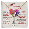 Forever Love Necklace 18K Yellow Gold Finish | 1 | Personalized To My Memaw Necklace From Grandkids Never Forget That I Love You You Mean The World Memaw Birthday Mothers Day Jewelry Customized Gift Box Message Card | siriusteestore