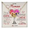 Interlocking Hearts Necklace 18K Yellow Gold Finish | 1 | Personalized To My Memaw Necklace From Grandkids Never Forget That I Love You You Mean The World Memaw Birthday Mothers Day Jewelry Customized Gift Box Message Card | siriusteestore