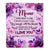 Personalized To My Meme Gifts Blanket From Granddaughter Grandson Purple Floral Birthday Gifts For Meme Mothers Day Christmas Custom Fleece Throw Blanket | siriusteestore
