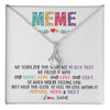 Alluring Beauty Necklace 14K White Gold Finish | 1 | Personalized To My Meme Necklace From Grandkids Granddaughter We Squeezed This Necklace Meme Birthday Mothers Day Christmas Customized Gift Box Message Card | siriusteestore