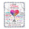 Personalized To My Mimi Gifts From Granddaughter Grandson Hugged Blanket Birthday Gifts For Mimi Mothers Day Thanksgiving Christmas Customized Fleece Blanket | siriusteestore