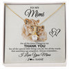Alluring Beauty Necklace 18K Yellow Gold Finish | 1 | Personalized To My Mimi Necklace From Granddaughter Thank You Lion Mimi Gift For Mothers Day Birthday Gift Christmas For Mimi Customized Gift Box Message Card | siriusteestore