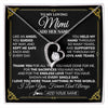 Forever Love Necklace 14K White Gold Finish | 1 | Personalized To My Mimi Necklace Gifts Meaningful Gift To Mimi From Granddaughter Without You There Is No Me Mothers Day Birthday Custom Gift Box Message Card | https://siriusteestore.