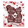 Personalized To My Mom Blanket From Daughter I Love You With All My Heart Thank You Mom Mother Birthday Mothers Day Christmas Customized Fleece Throw Blanket | siriusteestore