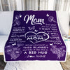 Personalized To My Mom Blanket From Daughter Son Purple You Are The Perfect Mom Mother Birthday Mothers Day Christmas Customized Fleece Throw Blanket | siriusteestore