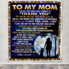 Personalized To My Mom Blanket From Daughter Son Thank You Grateful Love Mom Birthday Mothers Day Thanksgiving Christmas Customized Gift Fleece Blanket | siriusteestore