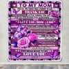 Personalized To My Mom Blanket From Daughter Son Wood Butterfly You Mean More To Me Mom Birthday Mothers Day Christmas Customized Fleece Throw Blanket | siriusteestore