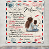 Personalized To My Mom From Daughter Air Mail Whenever Life Tries To Knock You Down Black Woman African Mom Birthday Mothers Day Christmas Fleece Blanket | siriusteestore