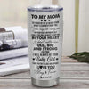 Personalized To My Mom From Daughter Stainless Steel Tumbler Cup Wolf Always Be Your Little Girl Mom Mothers Day Birthday Christmas Travel Mug | siriusteestore