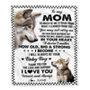 Personalized To My Mom From Son Blanket Wolf Always Be Your Little Boy Mom Mothers Day Birthday Christmas Gift Customized Fleece Throw Blanket | siriusteestore