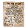 Personalized To My Mom Gift Blanket From Daughter Son Children Elephant Thank You Best Mom Birthday Gifts Mommy Mama Mothers Day Christmas Fleece Blanket | siriusteestore