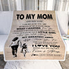 Personalized To My Mom Gifts Blanket From Daughter Thank You My Hero Mom Birthday Gift Mothers Day Thanksgiving Christmas Customized Bed Fleece Throw Blanket | siriusteestore