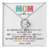 Forever Love Necklace 14K White Gold Finish | 1 | Personalized To My Mom Necklace From Daughter Son We Squeezed This Necklace Mom Birthday Mothers Day Christmas Jewelry Customized Gift Box Message Card | siriusteestore
