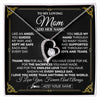 Forever Love Necklace 14K White Gold Finish | 1 | Personalized To My Mom Necklace Gifts Meaningful Gift To Mom From Son Daughter Without You There Is No Me Mothers Day Birthday Custom Gift Box Message Card | https://siriusteestore.