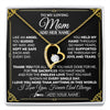 Forever Love Necklace 18K Yellow Gold Finish | 1 | Personalized To My Mom Necklace Gifts Meaningful Gift To Mom From Son Daughter Without You There Is No Me Mothers Day Birthday Custom Gift Box Message Card | https://siriusteestore.