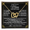 Interlocking Hearts Necklace 18K Yellow Gold Finish | 1 | Personalized To My Mom Necklace Gifts Meaningful Gift To Mom From Son Daughter Without You There Is No Me Mothers Day Birthday Custom Gift Box Message Card | https://siriusteestore.