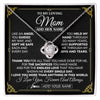 Love Knot Necklace 14K White Gold Finish | 1 | Personalized To My Mom Necklace Gifts Meaningful Gift To Mom From Son Daughter Without You There Is No Me Mothers Day Birthday Custom Gift Box Message Card | https://siriusteestore.