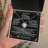 Love Knot Necklace 14K White Gold Finish | 2 | Personalized To My Mom Necklace Gifts Meaningful Gift To Mom From Son Daughter Without You There Is No Me Mothers Day Birthday Custom Gift Box Message Card | https://siriusteestore.