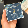 Alluring Beauty Necklace 18K Yellow Gold Finish | 2 | Personalized To My Mommy From Your Tummy Necklace Unborn Baby Bump Expecting Mom Pregnant Wife New Mom Mothers Day Customized Gift Box Message Card | siriusteestore