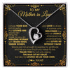 Forever Love Necklace | Personalized To My Mother In Law Necklace From Daughter I Chose You Son Mother In Law Mothers Day Birthday Wedding Christmas Customized Gift Box Message Card | siriusteestore