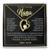 Forever Love Necklace 18K Yellow Gold Finish | 1 | Personalized To My Nana Gifts Necklace From Granddaughter Grandson Grateful Thank You Nana Birthday Mothers Day Christmas Customized Gift Box Message Card | siriusteestore