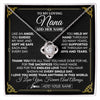 Love Knot Necklace 14K White Gold Finish | 1 | Personalized To My Nana Necklace Gifts Meaningful Gift To Nana From Granddaughter Without You There Is No Me Mothers Day Birthday Gift Box Message Card | https://siriusteestore.