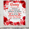 Personalized To My Nanny Gifts From Kids Blanket Rose Flower Anniversary Birthday Gifts Nanny Mothers Day Thanksgiving Birthday Christmas Custom Fleece Blanket | siriusteestore