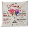 Alluring Beauty Necklace 18K Yellow Gold Finish | 1 | Personalized To My Nanny Necklace From Kids Never Forget That I Love You You Mean The World Nanny Birthday Mothers Day Christmas Customized Gift Box Message Card | siriusteestore